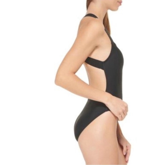 NWT DKNY Black One Piece Swimsuit reg $139 size XXL - Picture 2 of 9